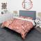 Designart 'Coral Toned Succulent' Mid-Century Duvet Cover Set